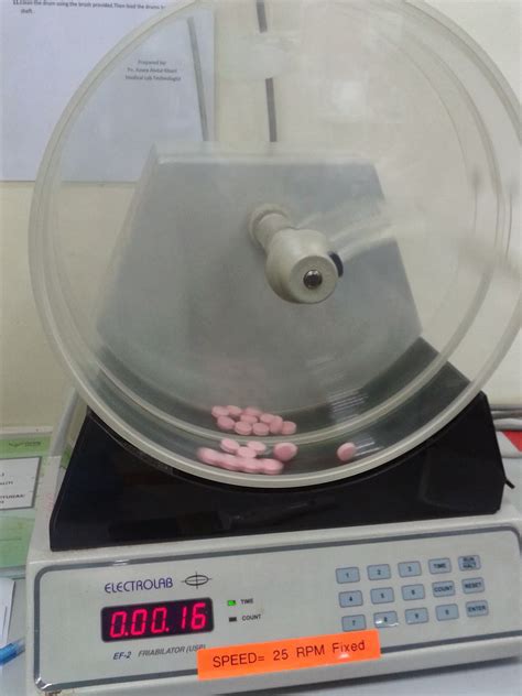 hardness and friability test for tablets|friability testing for tablets.